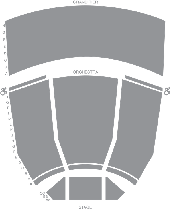 James K. Polk Theater Seat Map Tennessee Performing Arts Center®